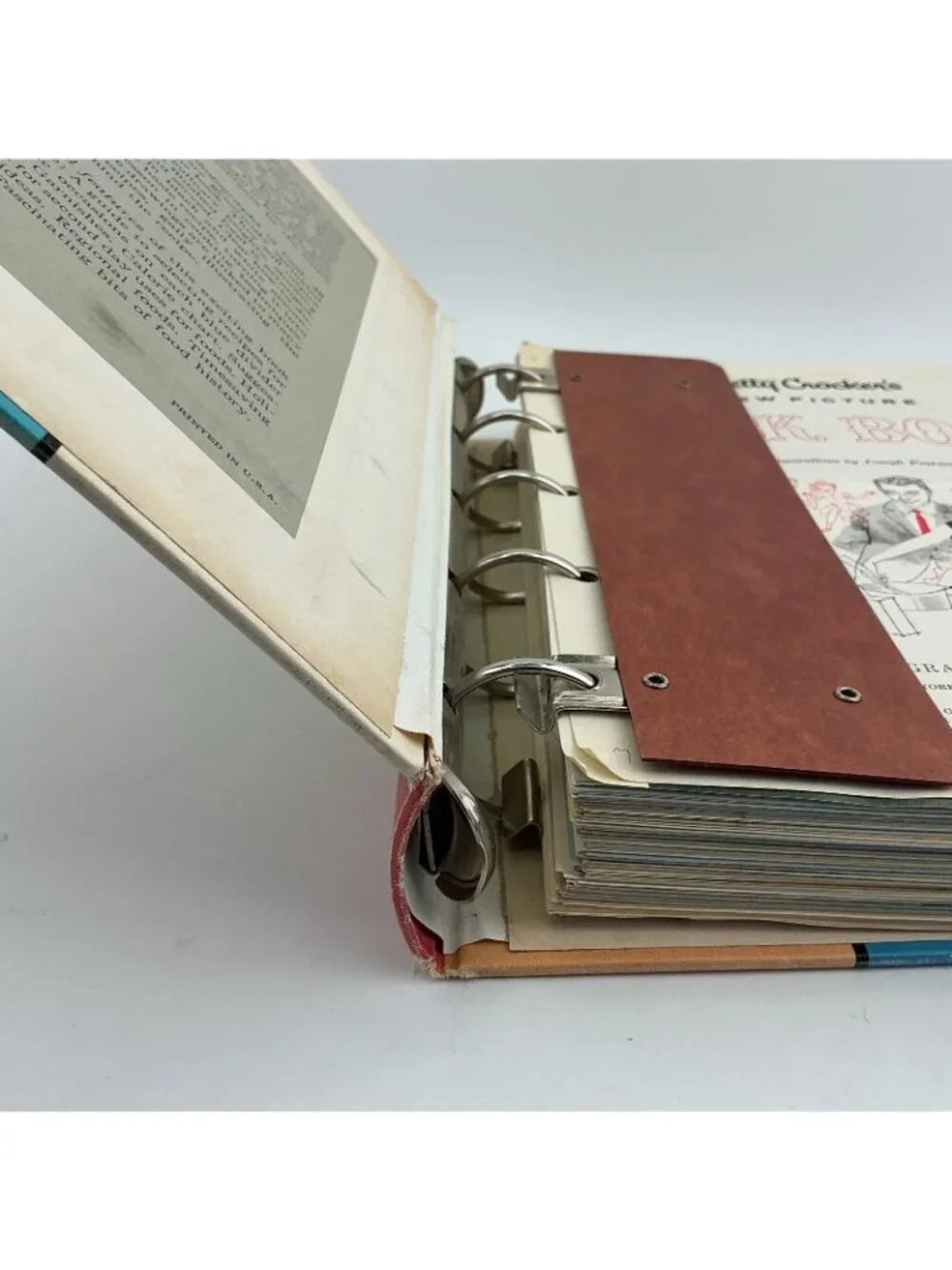 1961 First Edition 2nd Printing Betty Crocker’s New Picture Cook Book Binder Vin